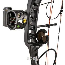 NEW Bear Legit RTH Compound Bow Hunting Package! Shadow Black RH 10-70lb 14-30DL