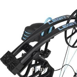 @NEW@ Bear Legit RTH Compound Bow Package! Inspire Black/Teal Blue RH 10-70lb