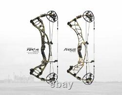 NEW Hoyt AXIUS ALPHA LH 60-70# 28-30 Black BLACKOUT Left Handed Hunting Bow #3