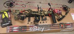 New 2018 Pse Evolve 31 70# Camo Compound Bow Complete Package Ready To Hunt