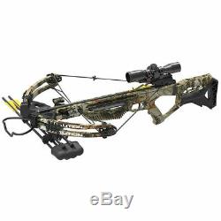 New 2019 PSE Coalition Camo Compound Hunting Crossbow 380FPS Cocking Rope Quiver