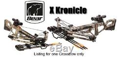 New Bear Archery X Kronicle Compound Crossbow Bow Hunting Set Illuminated Scope