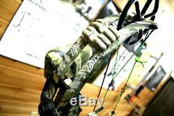 Nice PSE Compound Bow Madness RTS Camo Hunting PACKAGE 60lb Kit CUSTOM STRINGS