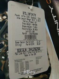 PSE Archery Infinity, 60lbs, RH (Upgrade to Stinger X) Ready to Hunt package