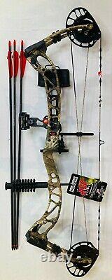PSE Brute NXT Bow 70# RH Country Camo Ready To Shoot Package #14 New