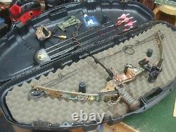 PSE Infinity Compound Bow Archery Hunting, RH, 50# 28, with Accessories & case