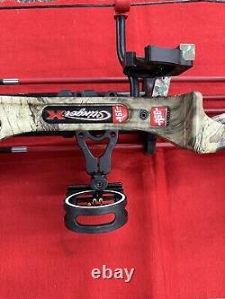 PSE Stinger X 70# RH Compound Bow 30 Draw with 4 Arrows Set Up Ready To Hunt