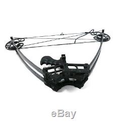Portable 50Lbs Archery Triangle Compound Bow Hunting Right Left Hand Bow Black
