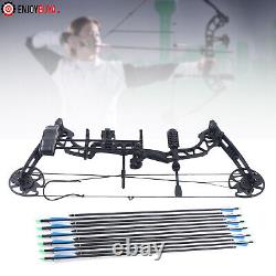 Pro Compound Right Hand Bow Arrow Kit Archery Arrow Target Hunting Set 35-70lbs