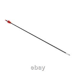 Pro Compound Right Hand Bow Kit 12pcs Arrows Archery Hunting Black Set 30-55lbs