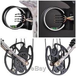 Pro Compound Right Hand Bow Kit Arrow Archery Target Hunting 20-70lbs Camo Set