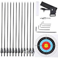 Pro Compound Right Hand Bow Kit Arrow Archery Target Hunting 20-70lbs Camo Set