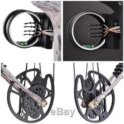 Pro Compound Right Hand Bow Kit Arrow Archery Target Hunting Camo Set 20-70lbs