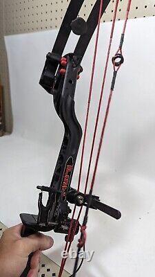 Pse Evolve 31 Black 24.5-30 draw length 50-60lb Compound Bow Right Hand withQAD