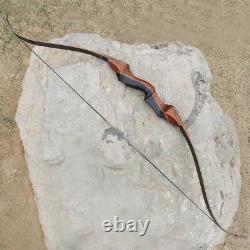 Red archery wooden recurve fiberglass limbs Hunting bow