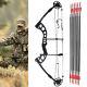 Right Hand Compound Bow Kit 12 Arrows Set 30-60lbs Hunting Black Set Outdoor