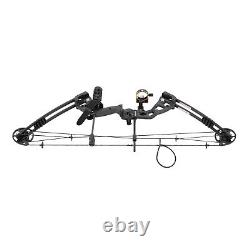 Right Hand Compound Bow With 12 Arrows Portable Archery Hunting Set 30-55lbs Sport