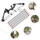 Right Hand Compound Bow With 12 Arrows Archery Bow Hunting Set 30-55lbs Portable