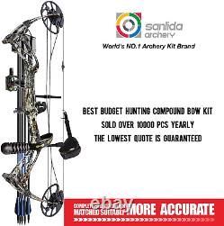 Sanlida Archery Dragon X8 RTH Compound Bow Package for Adults and Teens, 18-31