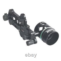 Single Pin Bow Sight Compound Bow Sight Shooting Hunting with Sight Light Black