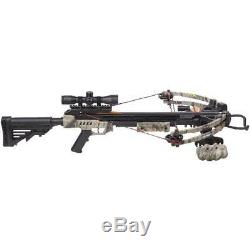 Sniper Hunting Compound Crossbow Camouflage Quiver Arrows 4x32mm Scope
