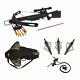 Spider 150 Lb Black Compound Hunting Crossbow Elite Package With Bag Rope Cocking