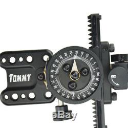 Tommy Hogg Compound Bow Sight 1 Pin Adjustable Wrapped Archery Adaptor Hunting