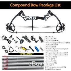 Topoint M1 15-70lb Compound Bow & Arrow Hunting Target Archery Cnc Dual Cam Hei