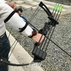 Traditional Compound Bow 20lbs Hunting Archery Black/Camo Outdoor Fishing Sports