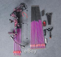 US M1 19-70 LBS women Compound Bow Arrow Archery Hunting Target18 arrows Bows