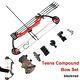 Us Youth Compound Right Hand Bow Kit 4 Pcs Arrow Archery Target Practice Hunting