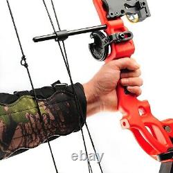 US Youth Compound Right Hand Bow Kit 4 Pcs Arrow Archery Target Practice Hunting