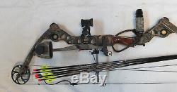 Used Mathews Q2 hunting compound bow package Right hand 27 65#