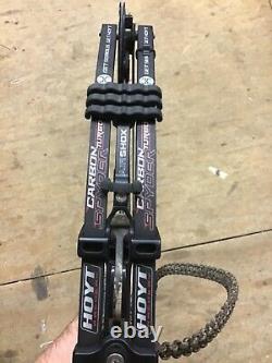 Used RH Hoyt Carbon Spyder Turbo package 60-70# 26-28 draw ready to hunt
