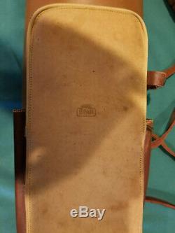 Vintage Fred Bear Leather back quiver archery arrows hunting supplies