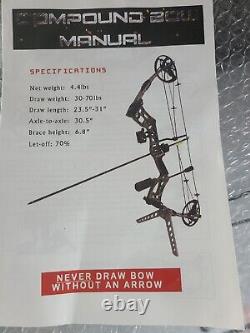 WUXLISTY Compound Bow and Arrow for Adult and Beginner Hunting Bow Archery