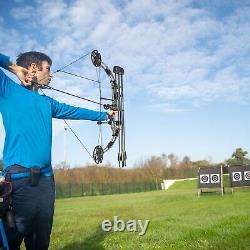 20-70 Lbs Camo Compound Bow Archery Kit De Chasse À L'arc Réglable Haute Précision