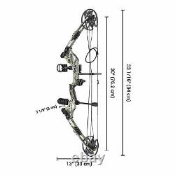 20-70lbs Pro Composé De La Main Droite Bow Kit Arrow Archery Target Hunting Camo Set