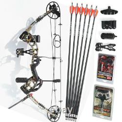 30-70lbs Compound Bow Kit Arrows Set Bow Sight Archery Rh Chasse Au Tir