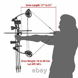 30-70lbs Compound Bow Steel Ball Dual-use Archery Flèche Chasse Pêche Rh Lh