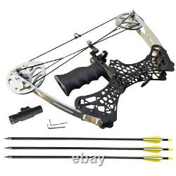35lbs Mini Compound Bow Set Right Left Hand Archery Fishing Hunting Laser Sight
