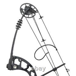 Arc Composé Flèches De Carbone Ensemble 30-55lbs Ajustable Archery Bow Shooting Chasse