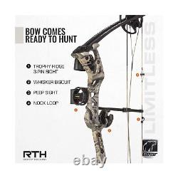 Arc de chasse Bear Archery Limitless Dual Cam avec carquois, viseur et repose-flèche
