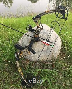 Archery Camo Compound Bow Kit 20-70lbs Chasse Droitier Avec Jeu De Flèches