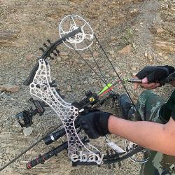 Archery Compound Bow Short Axis 320fps Steel Ball Hunting Fishing Réglable