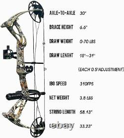 Archery Dragon X8 Hunting Archery Compound Bow Package/limbes Fabriqué Aux États-unis