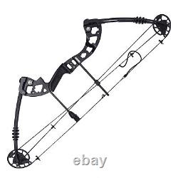 Ensemble Composé Bow Kit+12pcs Flèches Black Archery Chasse Bow Set 38.19inch 30-60lbs