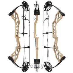 Ensemble arc à poulies 19-70lbs Chasse Cible 320FPS Flèches Package de tir à l'arc pour adultes