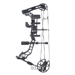 Ensemble arc compound pour adulte 329fps avec 12 flèches 35-70lbs pour la chasse au tir à l'arc