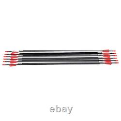 Flèches Chasse À L'arc Black Set 30-60lbs Pro Compound Droite Bow Kit 12frp